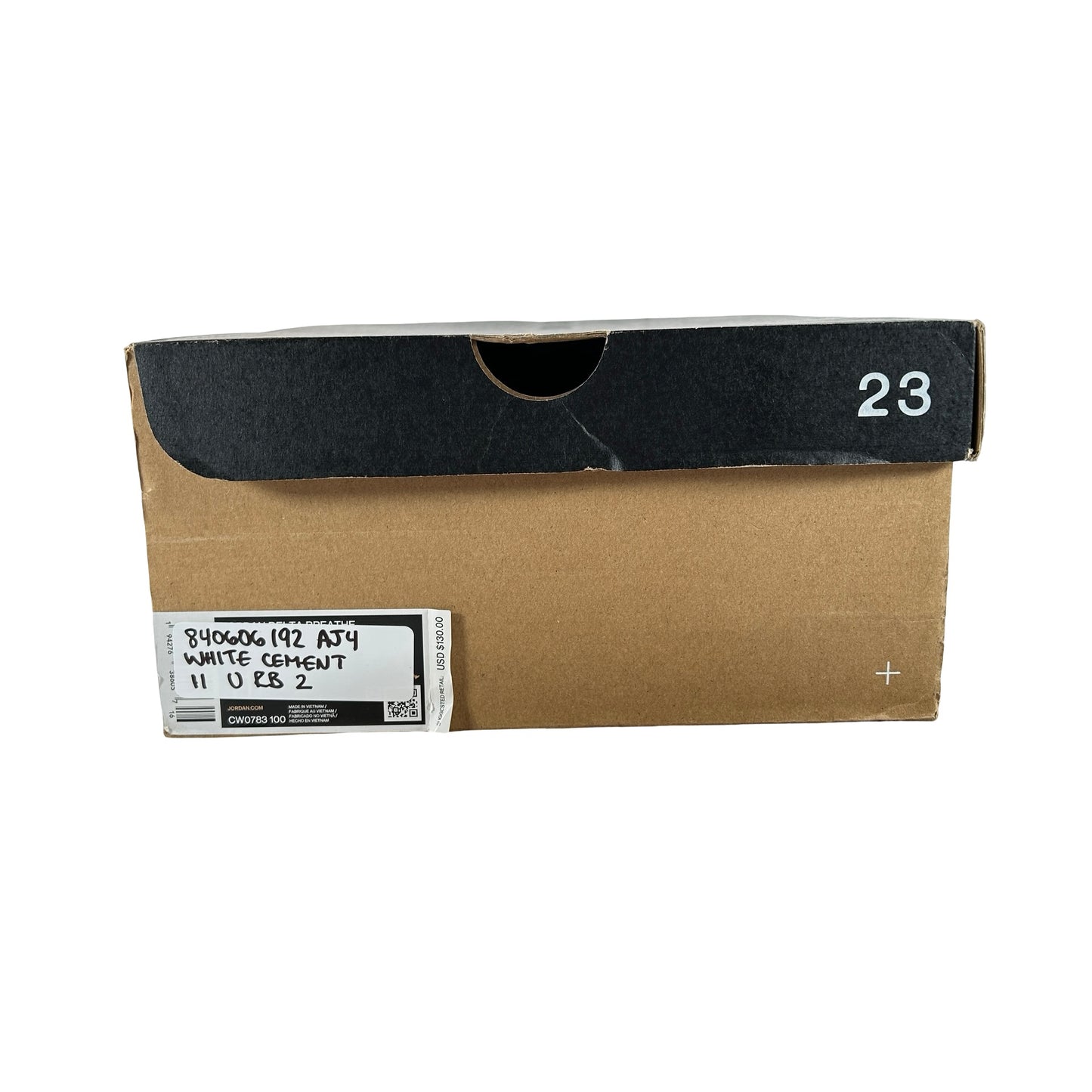 840606 192 Jordan 4 White Cement [USED] - 11 M (Used2) (Replace Box2)
