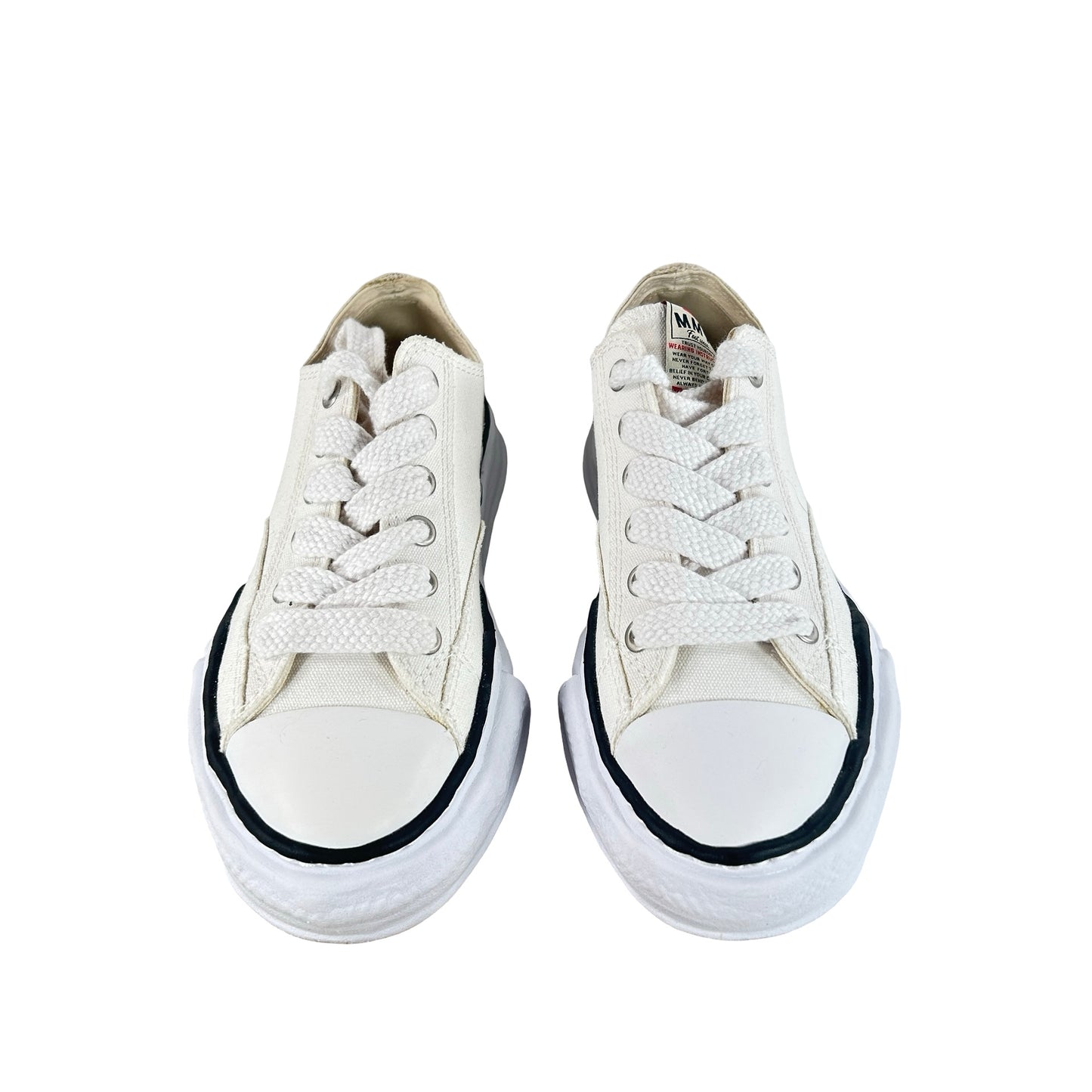 A01FW702 WHT Maison Mihara Yasuhiro Peterson OG Sole Canvas Low White [USED] - 40 EU (Used) (No Lid)