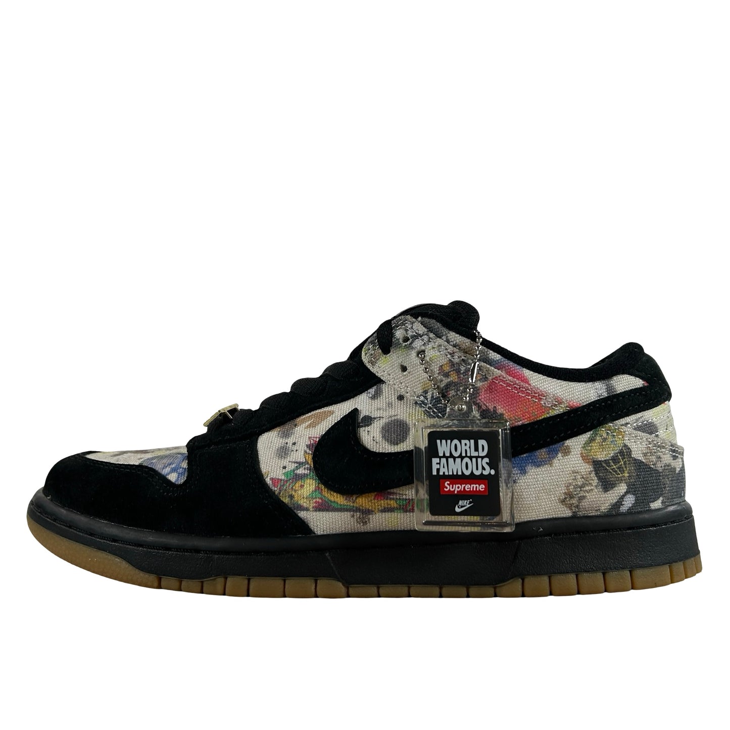 FD8778 001 Nike SB Dunk Low Supreme Rammellzee [USED] - 9 M (Used) (No Box)