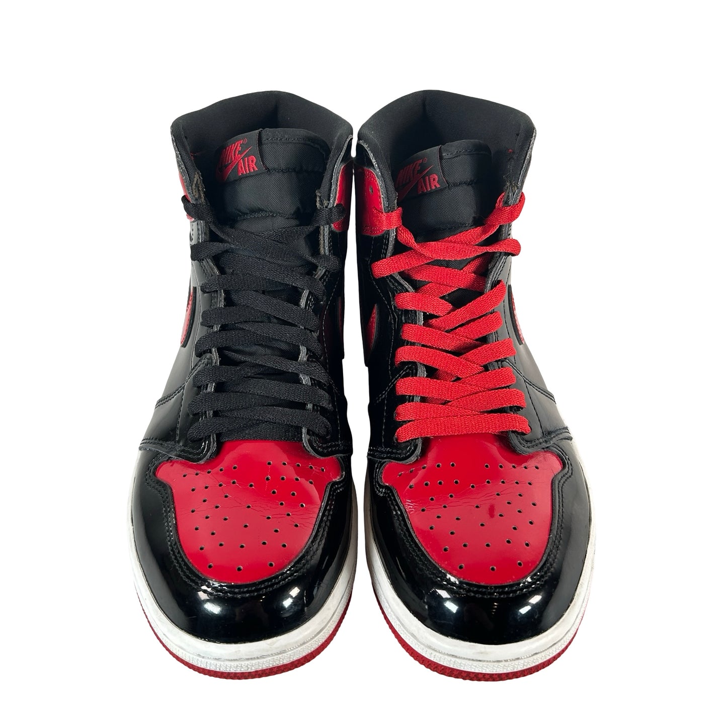 555088 063 Jordan 1 Retro High OG Patent Bred [USED] - 9.5 M (Used) (No Box)