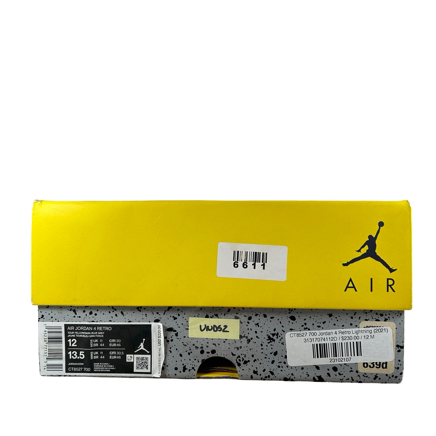 CT8527 700 Jordan 4 Retro Lightning (2021) [USED] - 12 M (VNDS2)