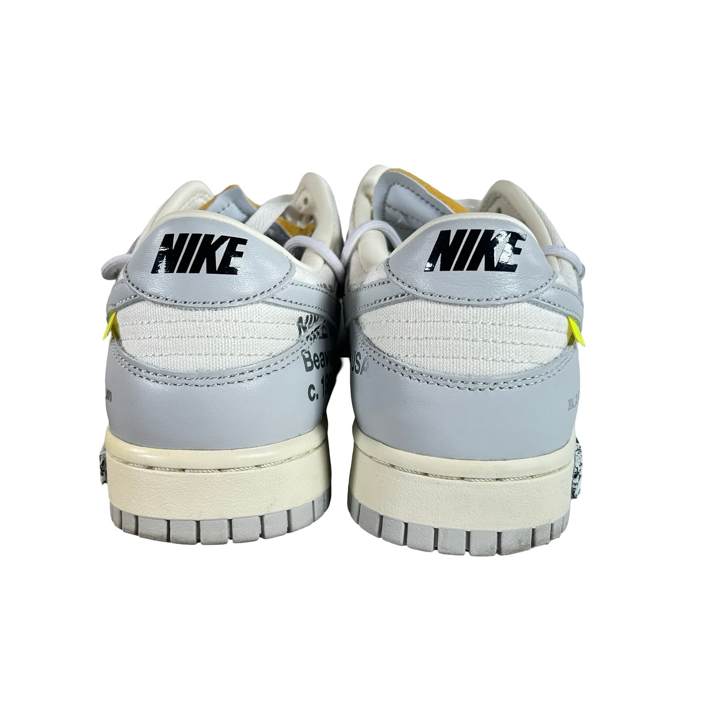 DM1602 123 Nike Dunk Low Off-White Lot 49 [USED] - 10 M (Used)