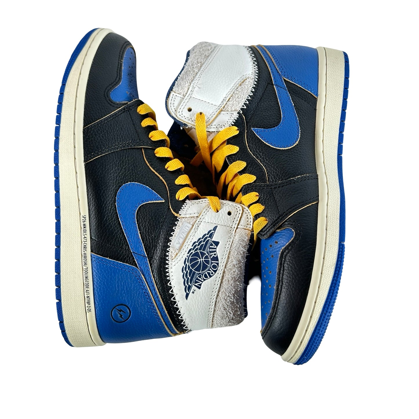 IO7847 001 Jordan 1 Retro High OG SP Fragment x Union LA Sport Royal [USED] -8.5 M (Used)