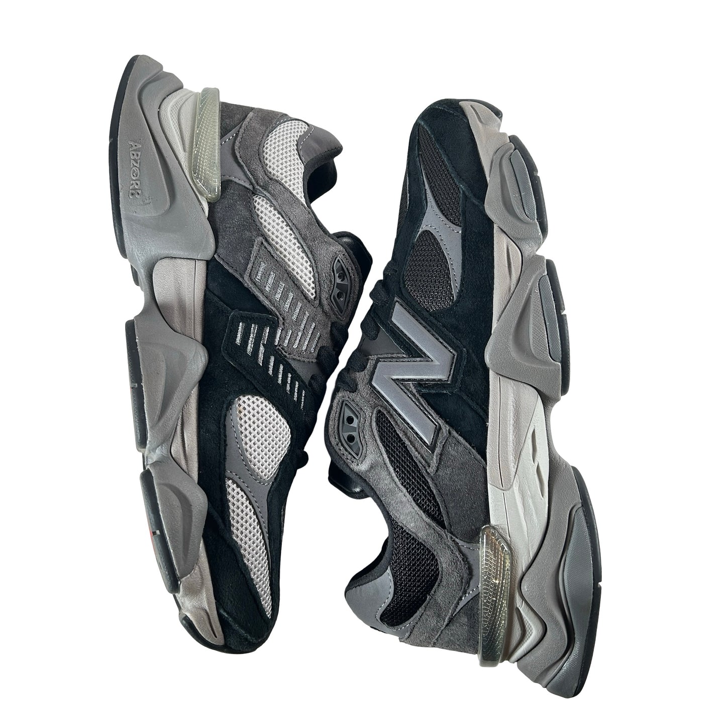 U9060BLK New Balance 9060 Black Castlerock Grey [USED] - 10 M (Used)