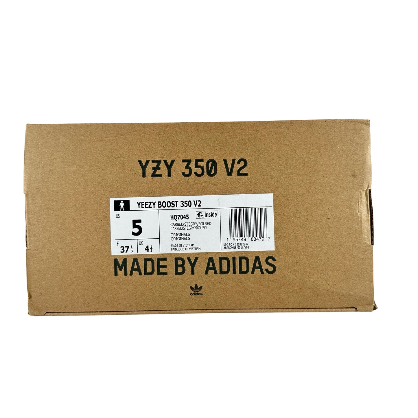 HQ7045 Adidas Yeezy Boost 350 V2 Carbon Beluga [USED] - 5 M (Used)