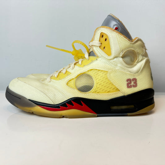 DH8565 100 Jordan 5 Off-White Sail [USED] - 12 M (Used)