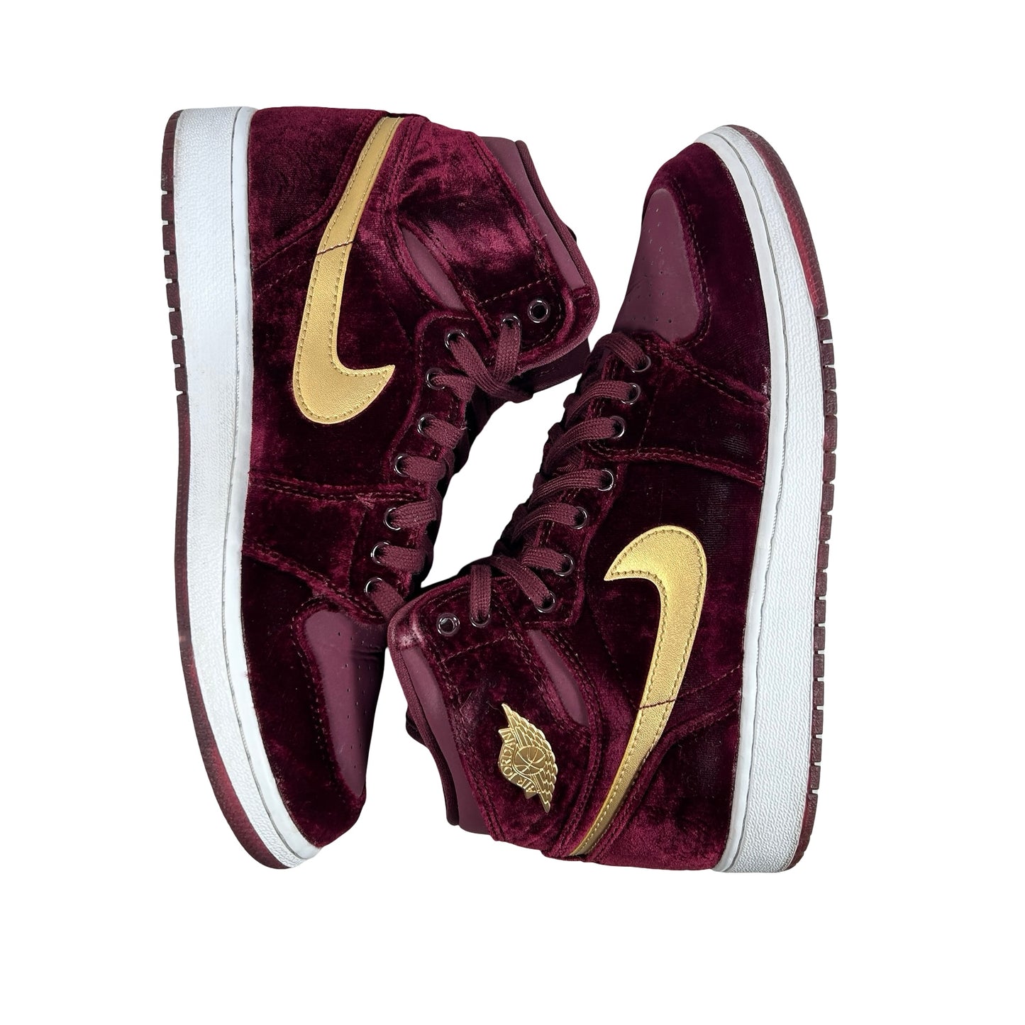 832596 640 Jordan 1 Retro Heiress Night Maroon (GS) [USED] - 6.5 Y (Used) (Replace Box)