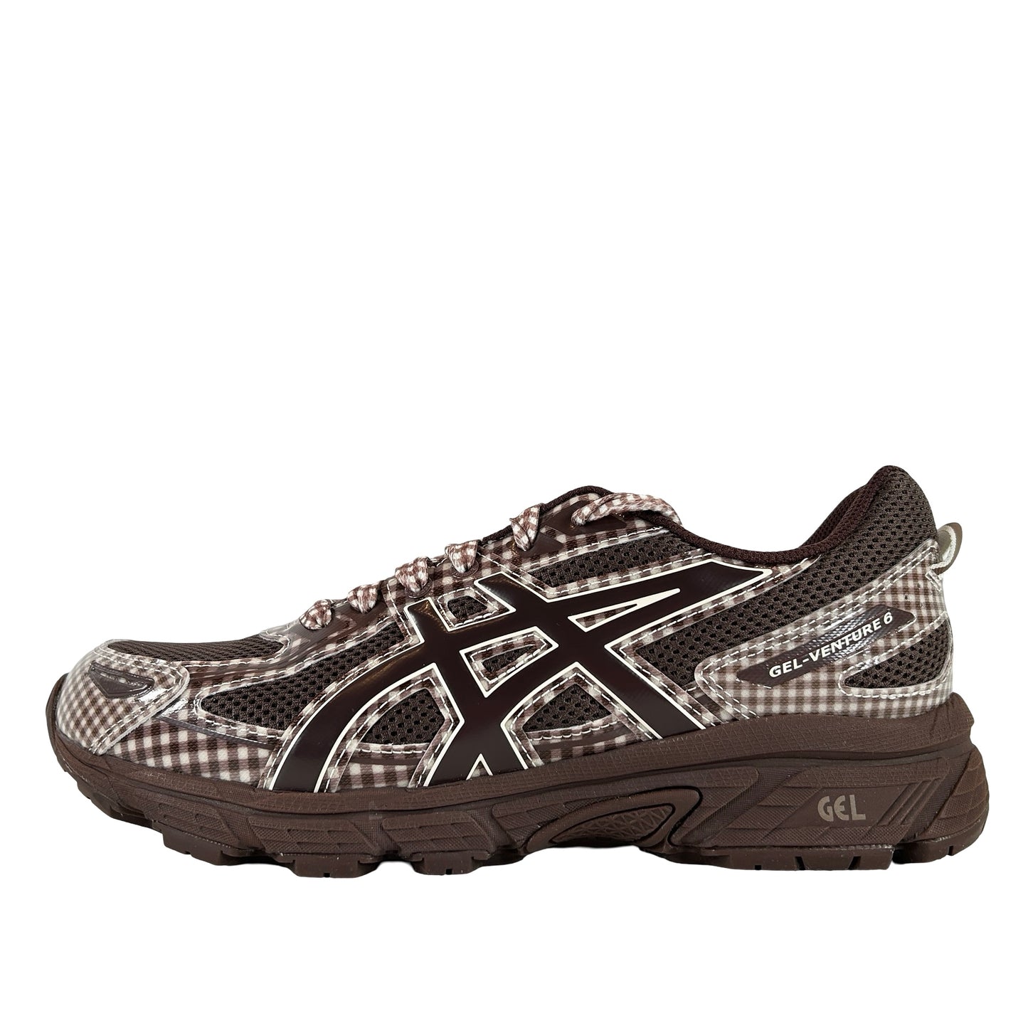 1203A712 200 SICS Gel-Venture 6 Story mfg. Reddish Brown Gingham [USED] - 9.5 M (Used)