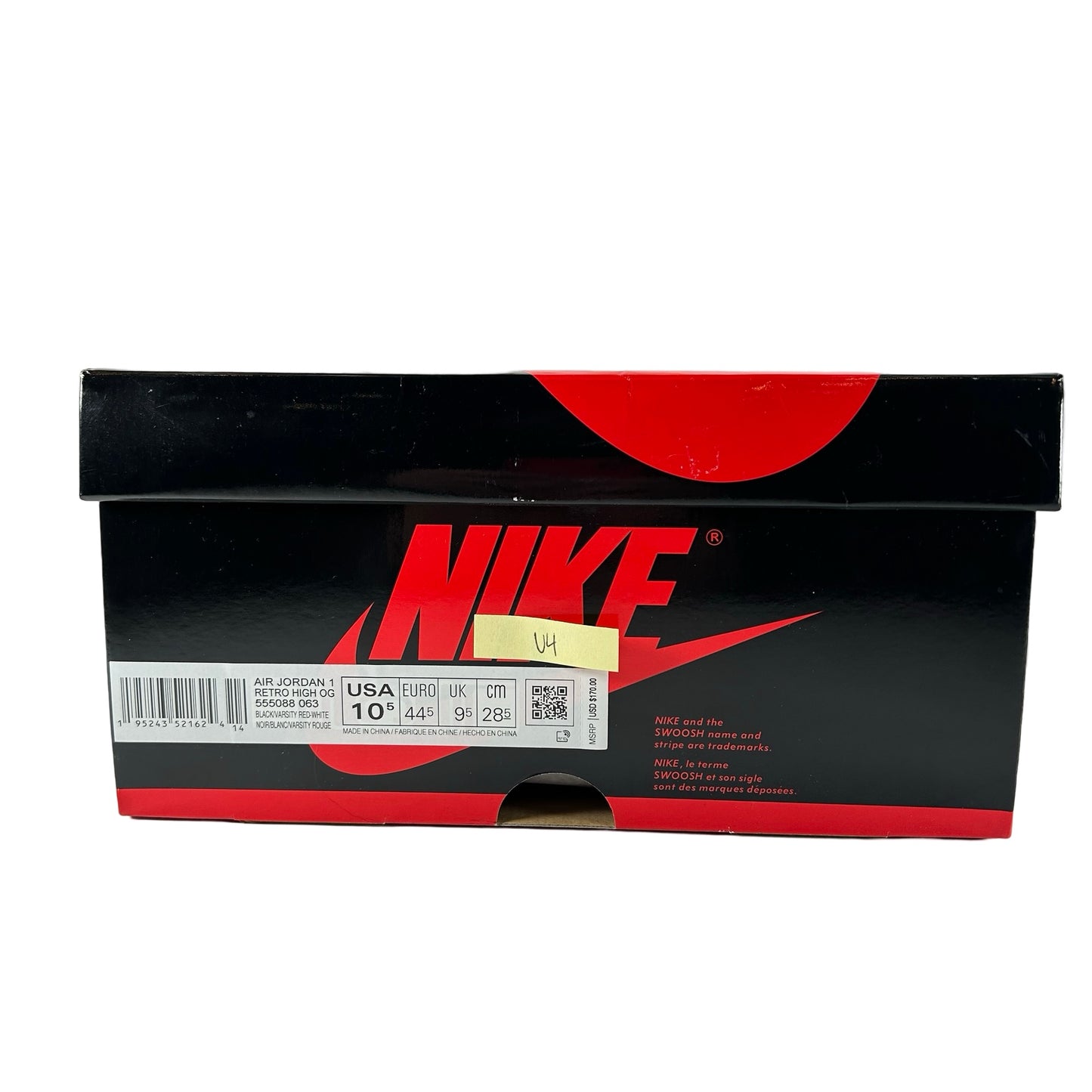 555088 063 Jordan 1 Retro High OG Patent Bred [USED] - 10.5 M (Used4)