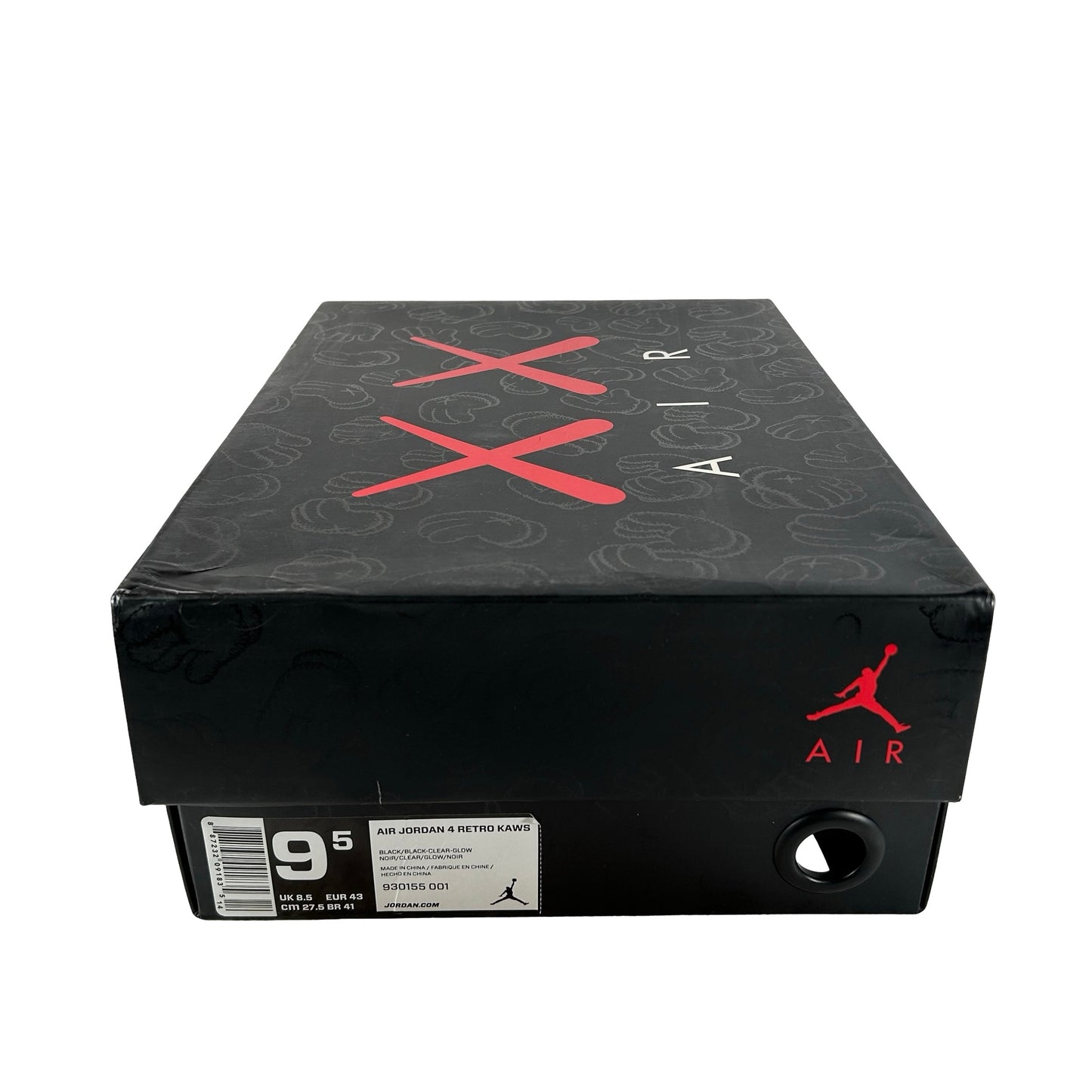 930155 001 Jordan 4 Kaws Black [USED] - 9.5 M (Used)