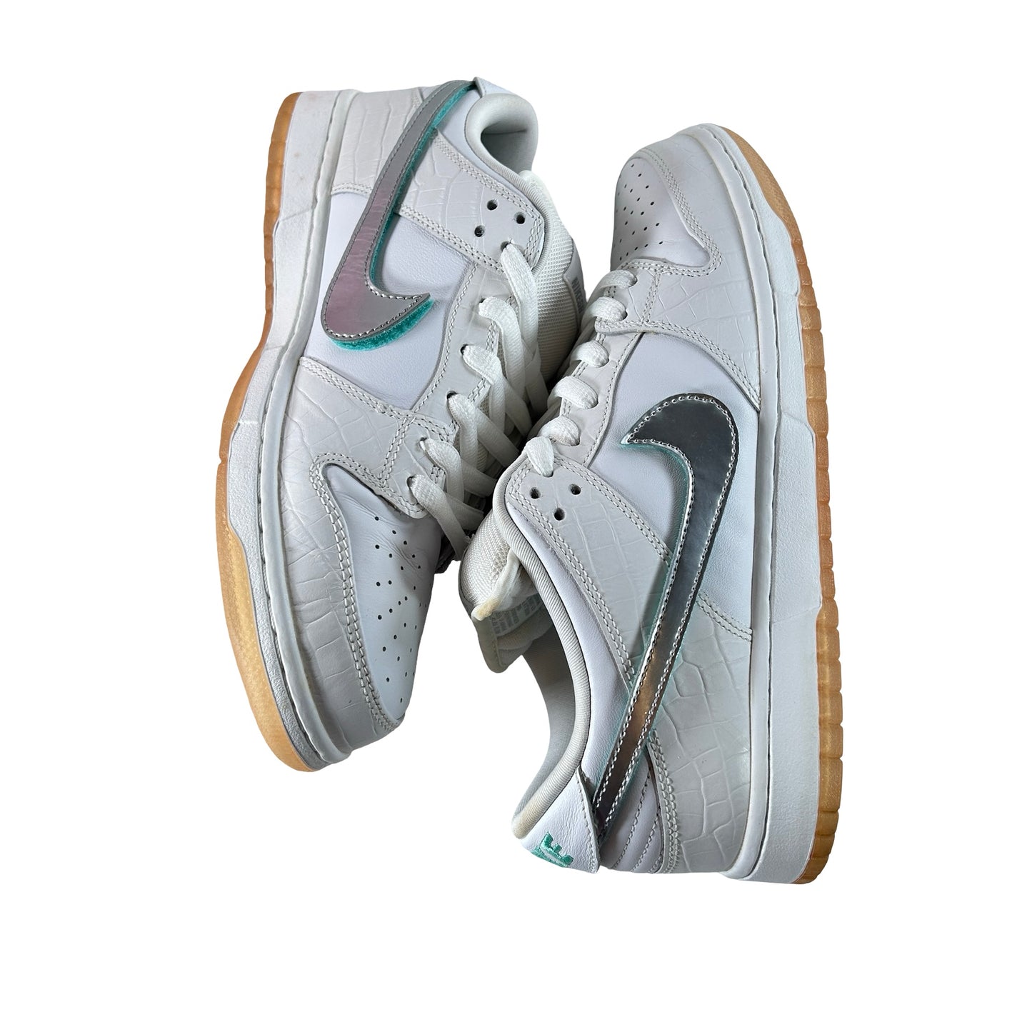 BV1310 100 Nike SB Dunk Low Diamond Supply Co. White Diamond [USED] - 10 M (Used)