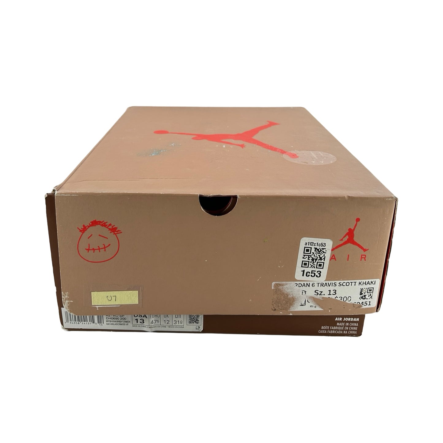 DH0690 200 Jordan 6 Retro Travis Scott British Khaki [USED] - 13 M (Used7)