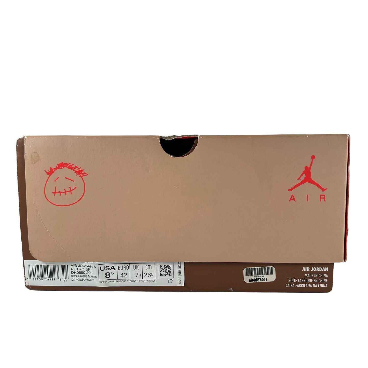 DH0690 200 Jordan 6 Retro Travis Scott British Khaki [USED] - 8.5 M (Used4)