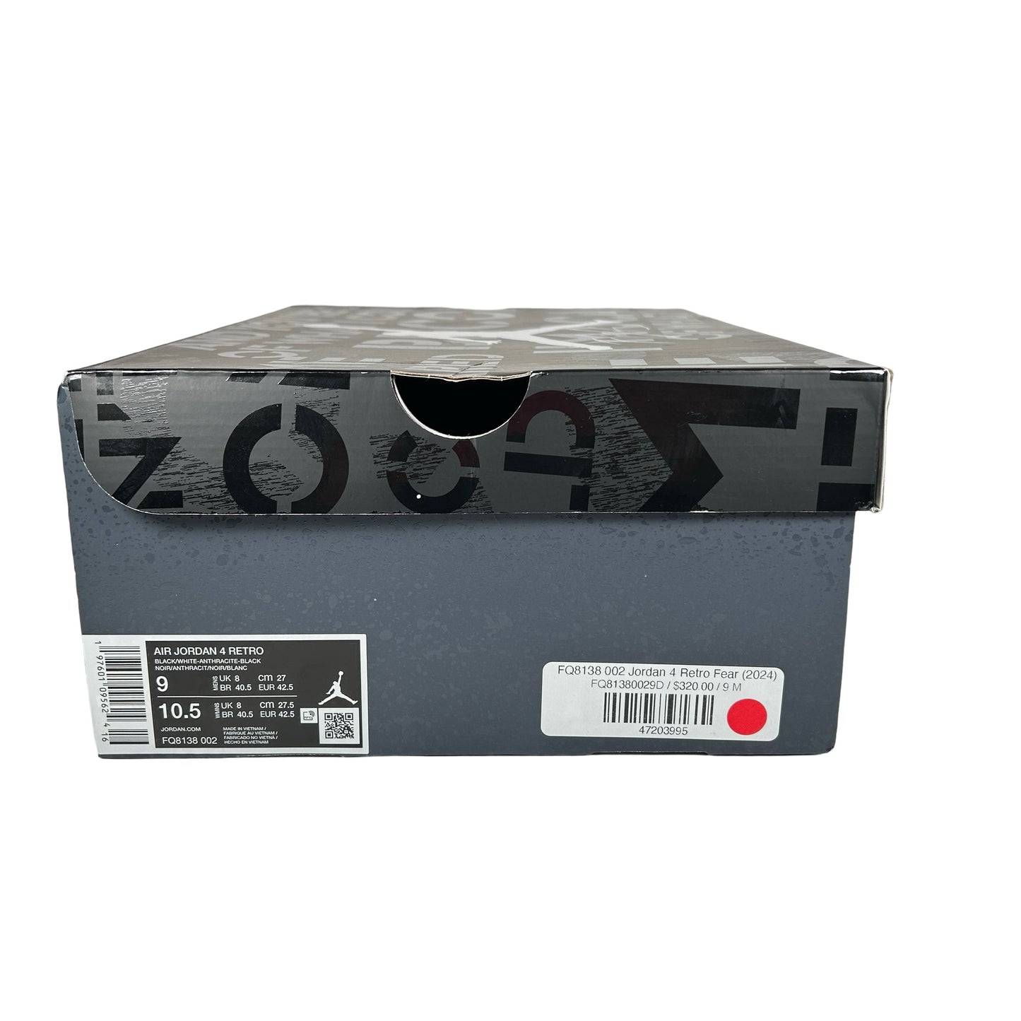 FQ8138 002 Jordan 4 Retro Fear (2024) [USED] - 9 M (VNDS)