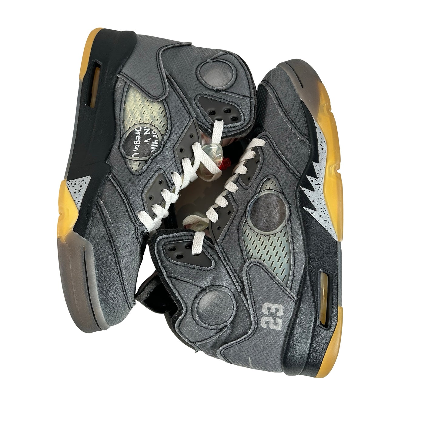 CT8480 001 Jordan 5 Off-White Black [USED] - 9 M (Used10)