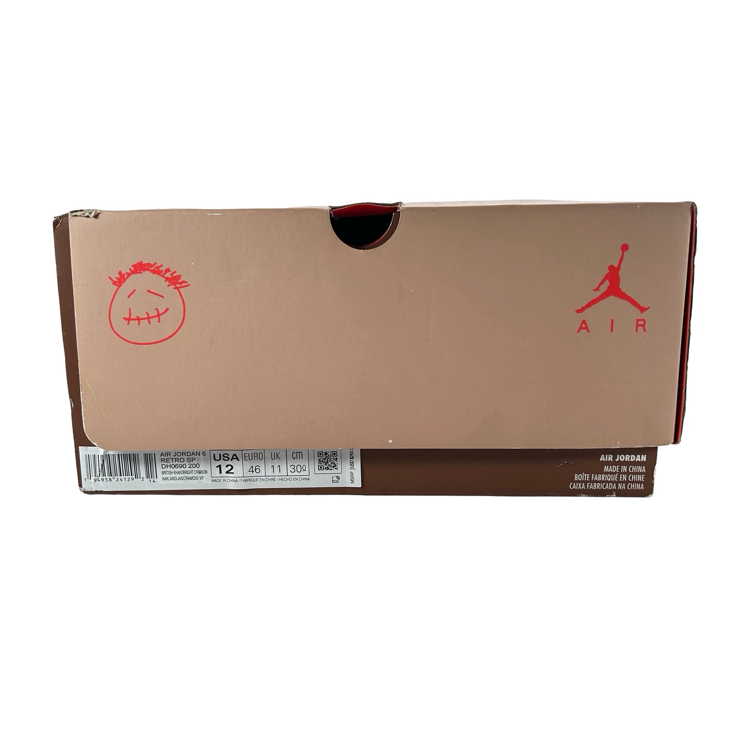 DH0690 200 Jordan 6 Retro Travis Scott Caqui británico