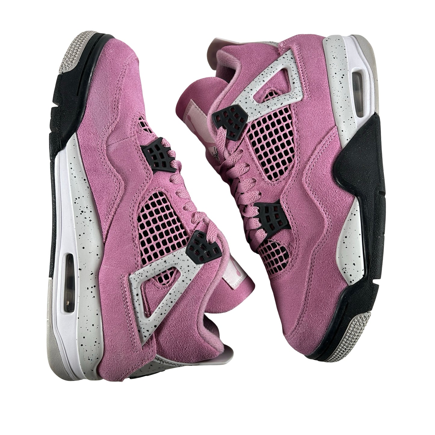 AQ9129 501 Jordan 4 Retro Orchid (Women's) [USED] - 8.5 W (Used)
