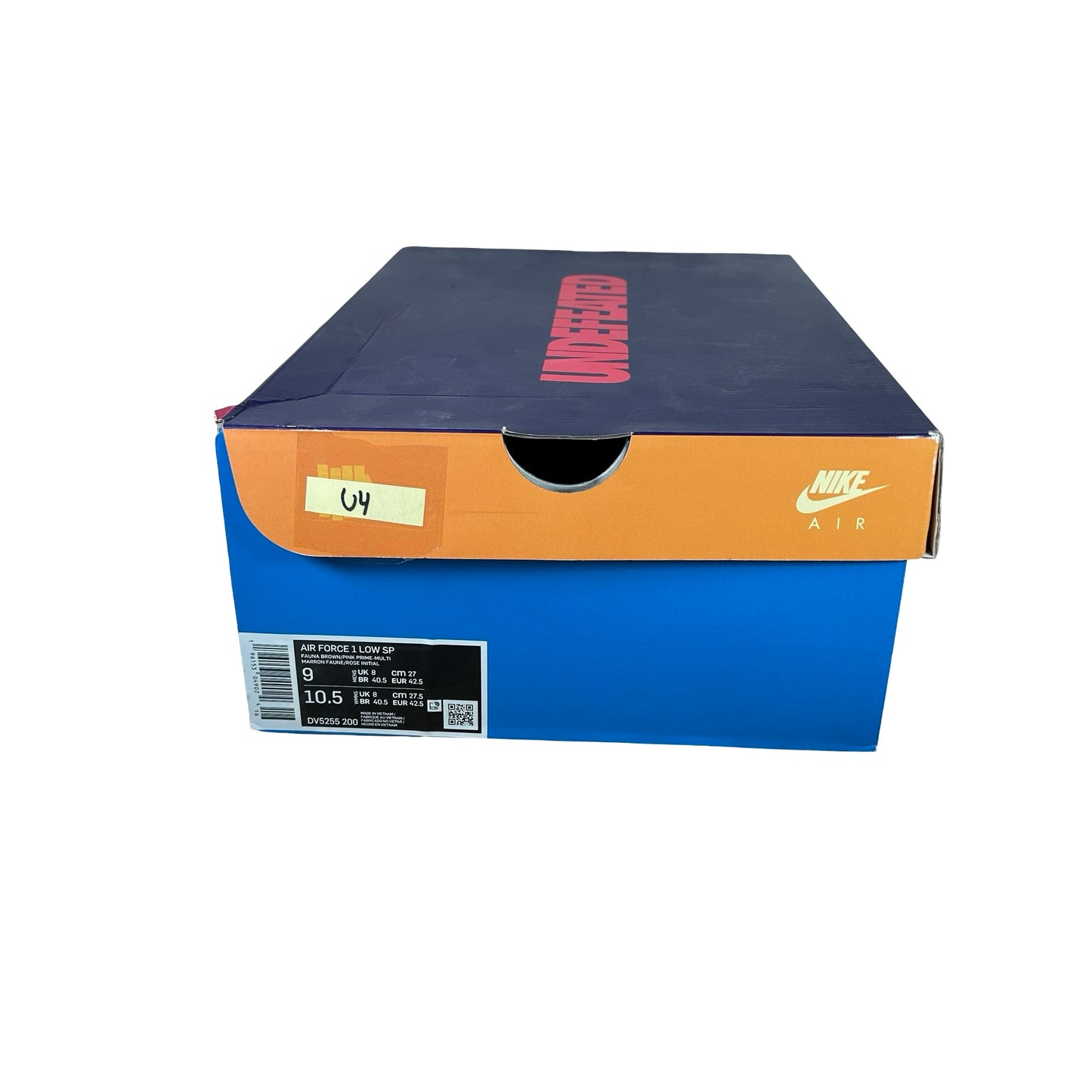DV5255 200 Nike Air Force 1 Low SP Undefeated Multi Pink [USED] - 9 M (Used4)