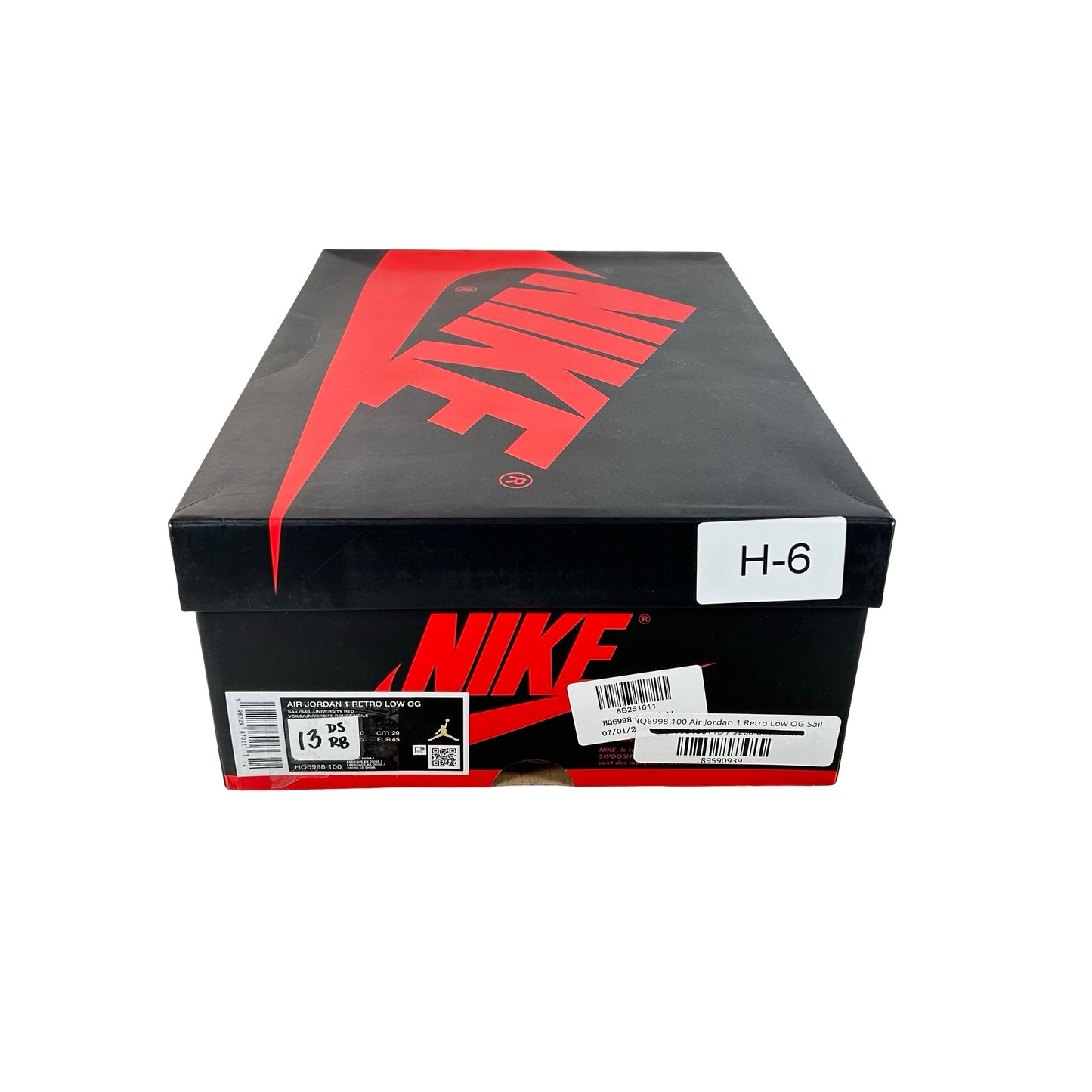 HQ6998 100 Air Jordan 1 Retro Low OG Sail [REPLACE BOX]