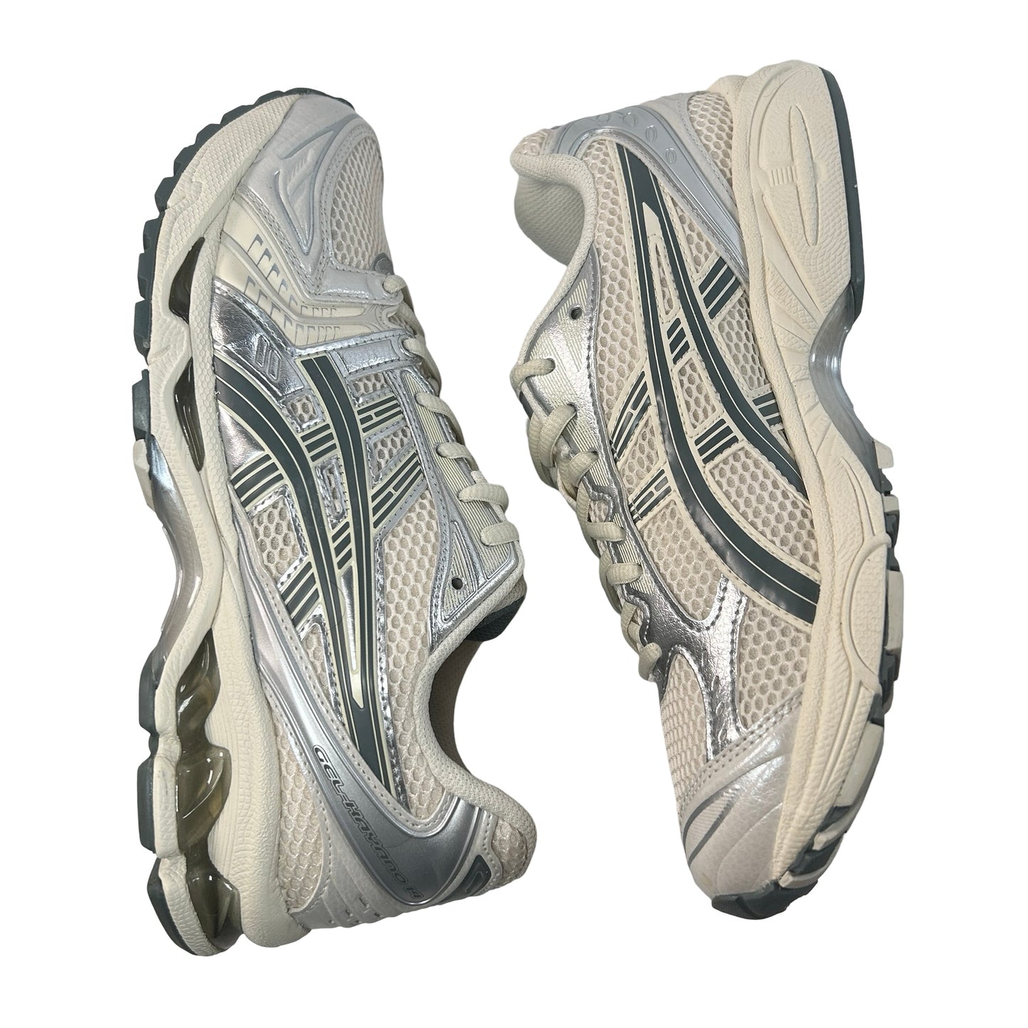 1201A019 200 ASICS Gel-Kayano 14 Birch Dark Pewter [USED] - 8 M (Used2)