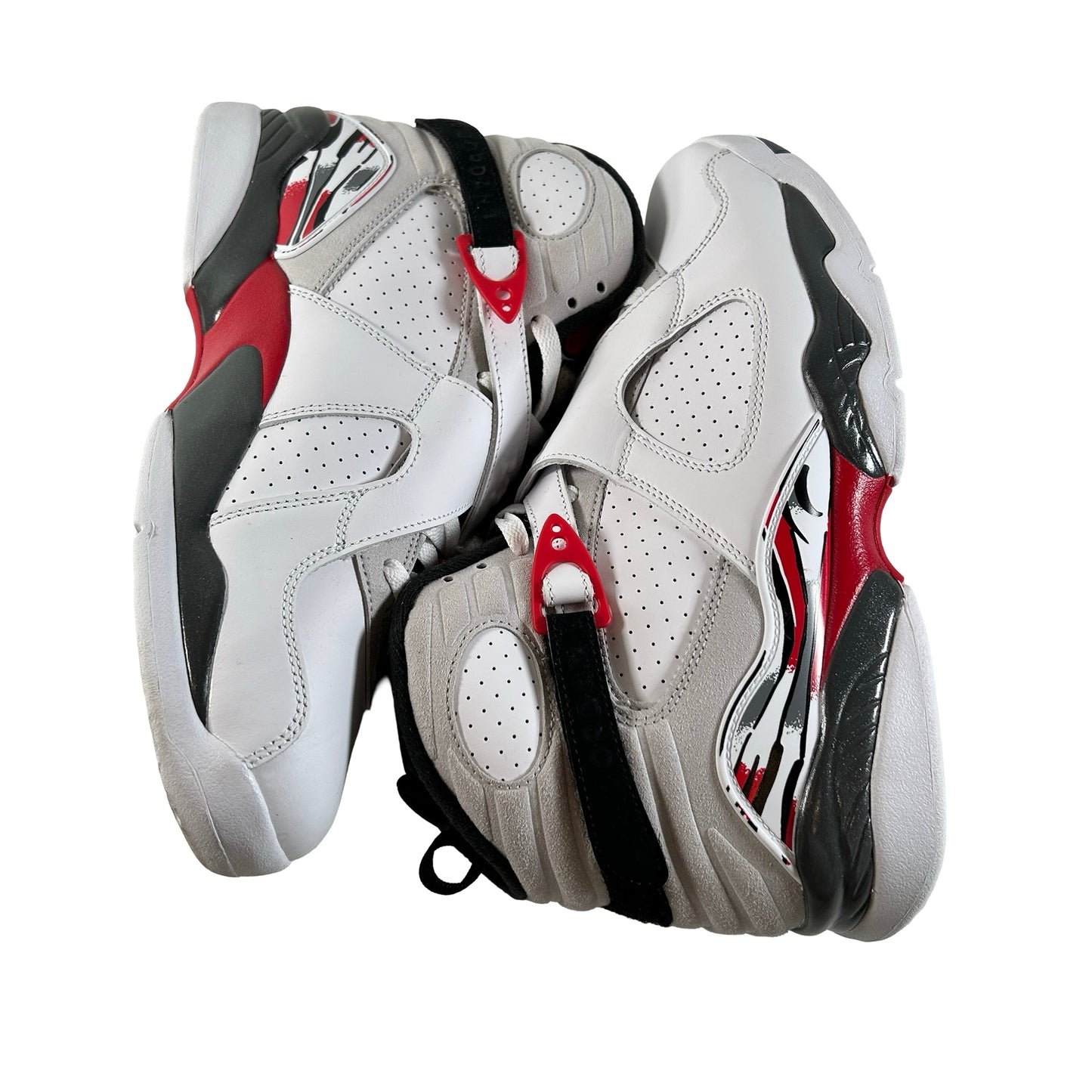 305381 100 Jordan 8 Retro White True Red (2025) [USED] - 10 M (Used)