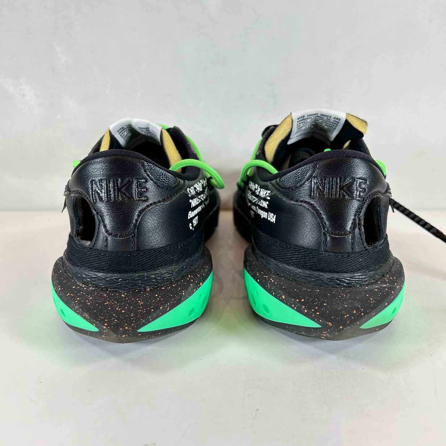 DH7863 001 Nike Blazer Low Off-White Black Electro Green [USED] - 9.5 (VNDS)