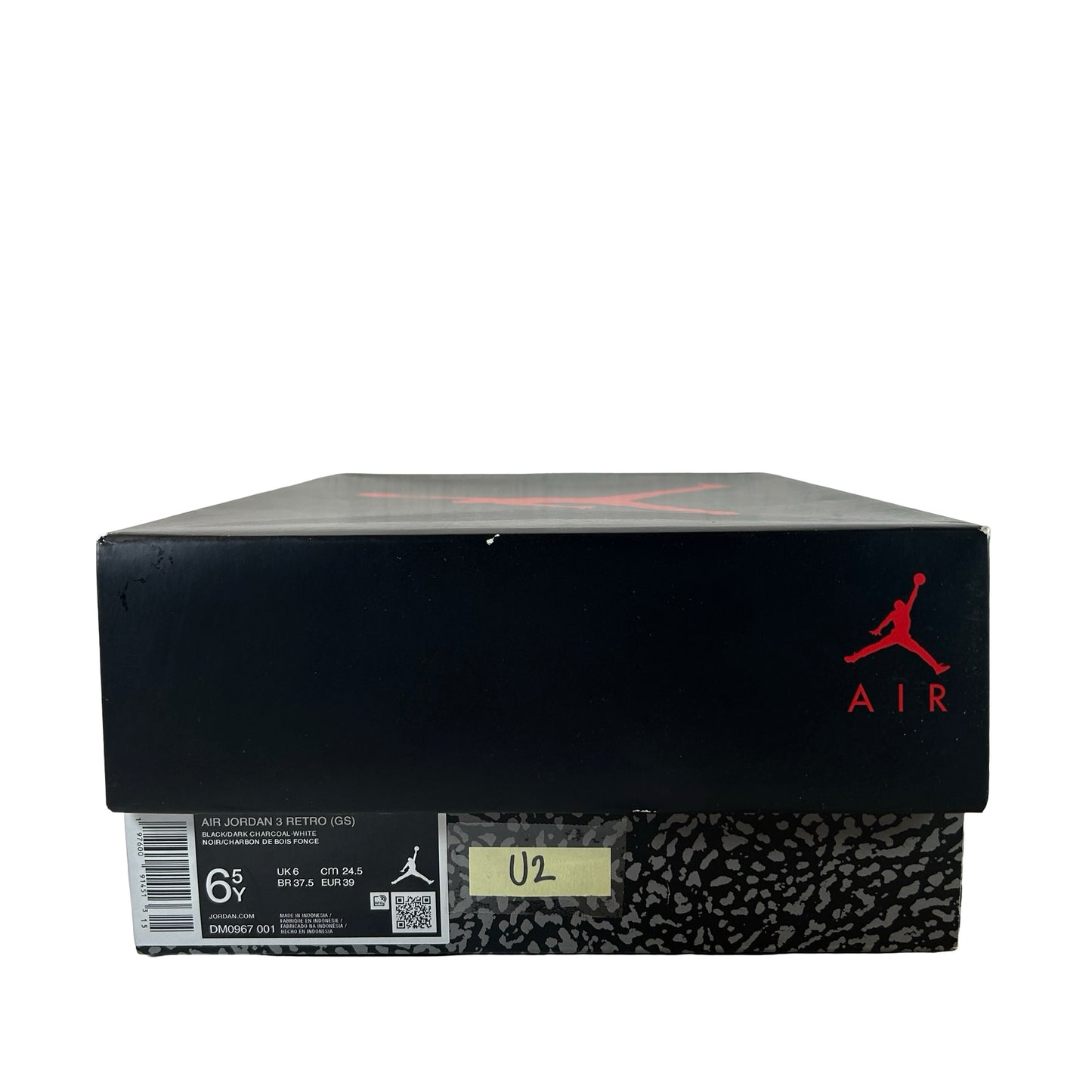 DM0967 001 Jordan 3 Retro Black Cat (2025) (GS) [USED] - 6.5 Y (Used2)