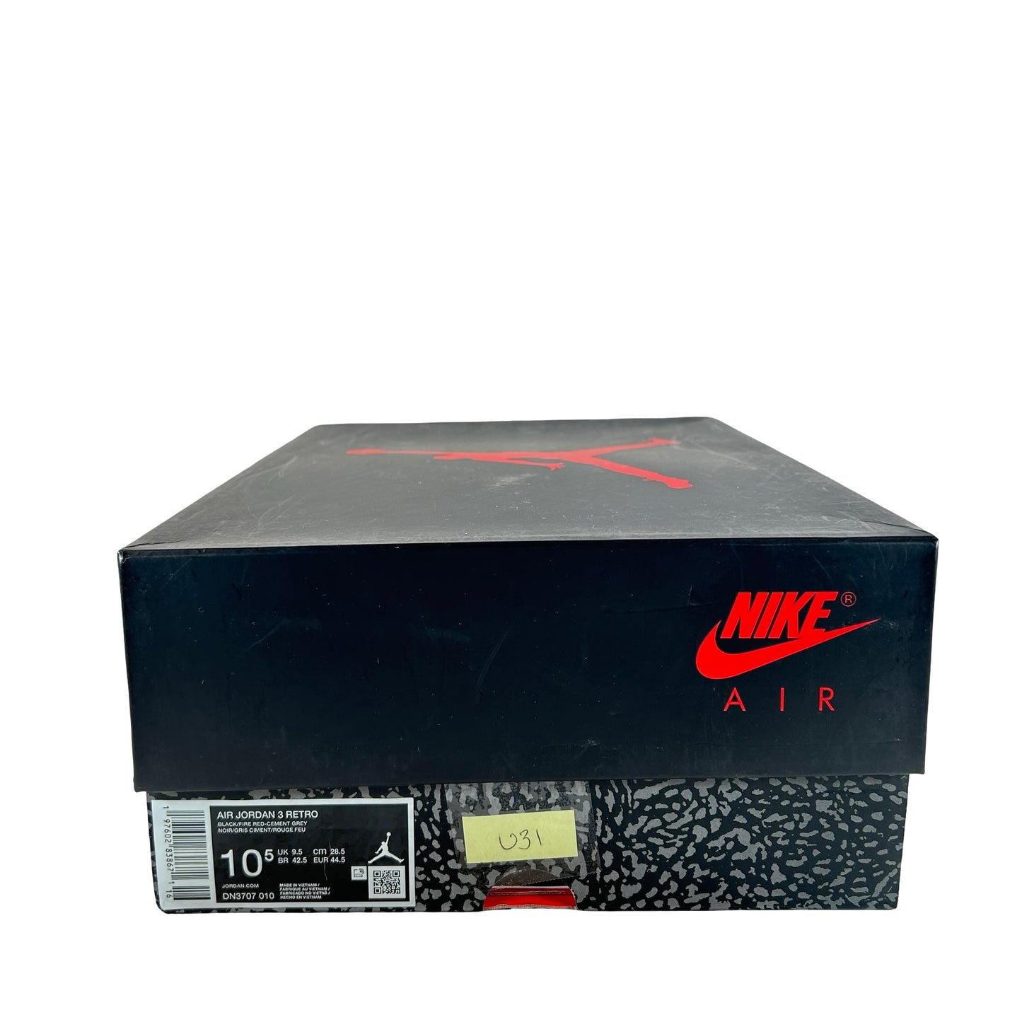 DN3707 010 Jordan 3 Retro OG Black Cement (2024) [USED] - 10.5 M (Used31)