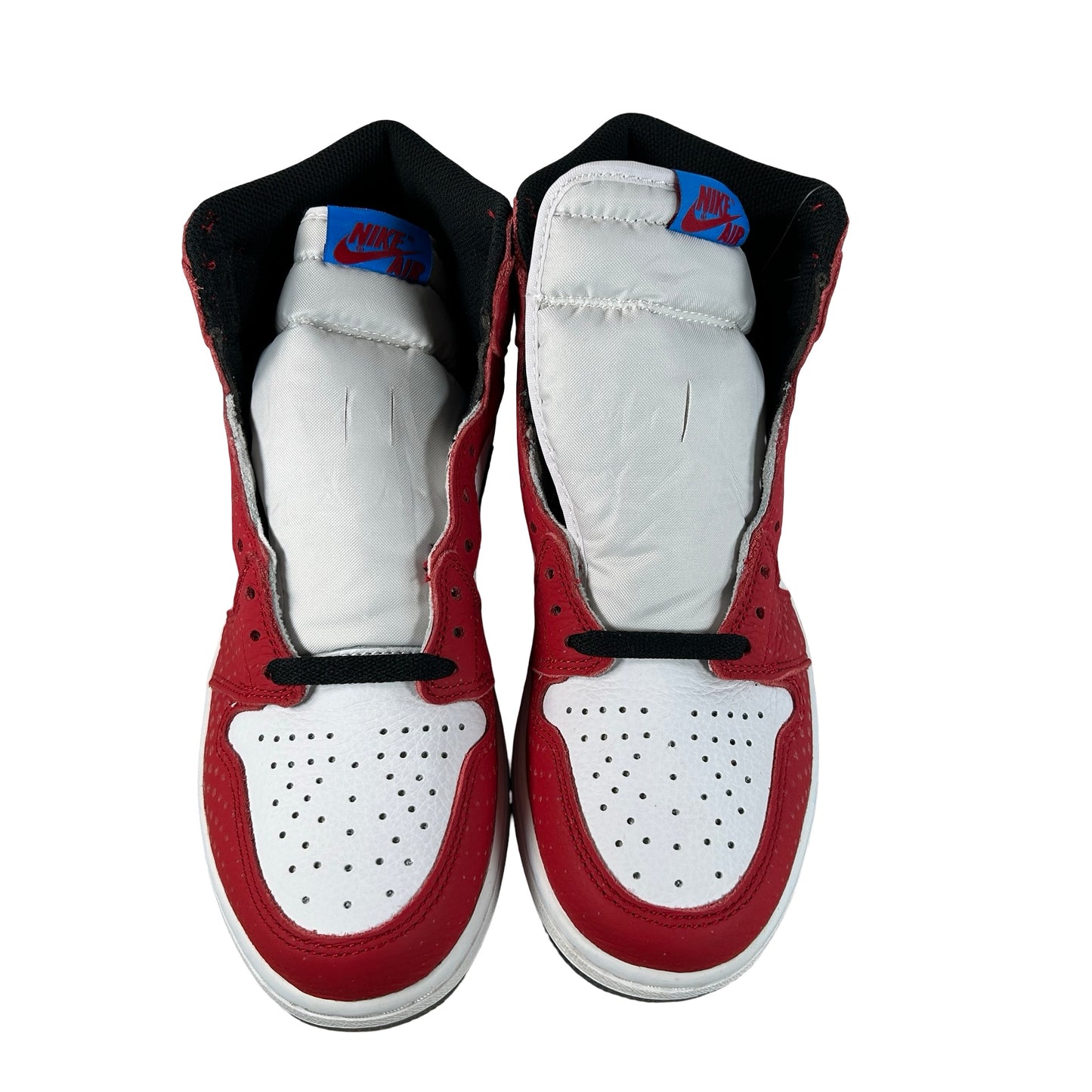 555088 602 Jordan 1 Retro High Spider-Man Origin Story - 8.5 M (Yellowing) (Blue Dye on Midsole)