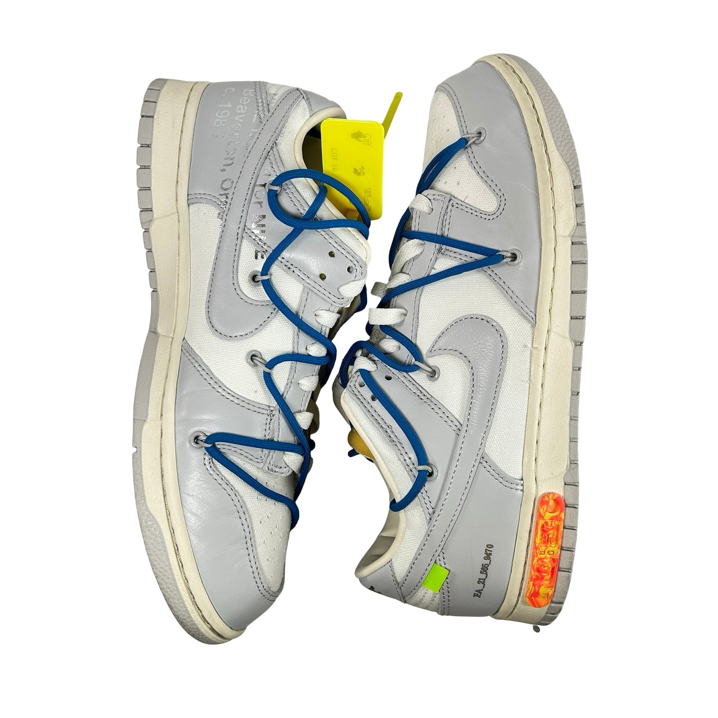 DM1602 112 Nike Dunk Low Off-White Lot 10 [USED] - 11 M (Used)