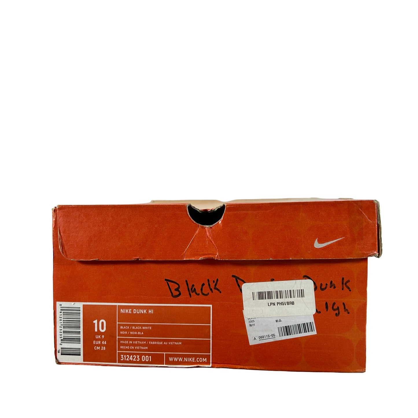 312423 001 Nike Dunk High Black Denim [USED] - 10 M (Used)