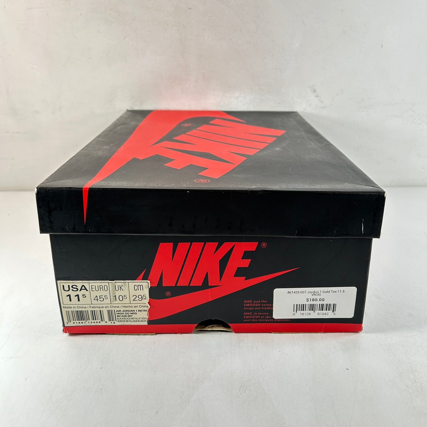 861428 007 Jordan 1 Retro High NRG Patent Gold Toe [USED] - 11.5 M (Used)