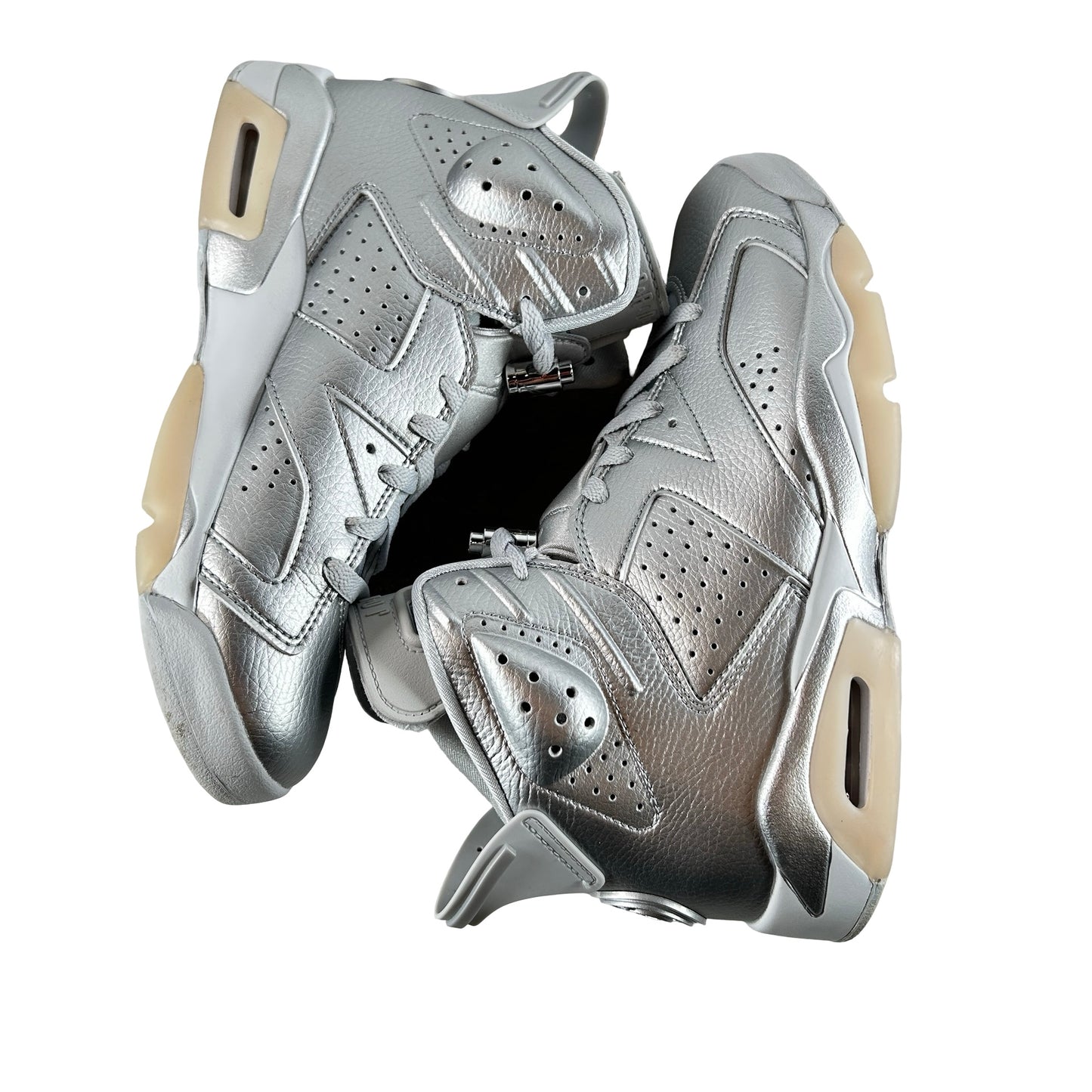IQ5135 001 Jordan 6 Retro PSG Paris Saint-Germain Silver [USED] - 8 M (Used)