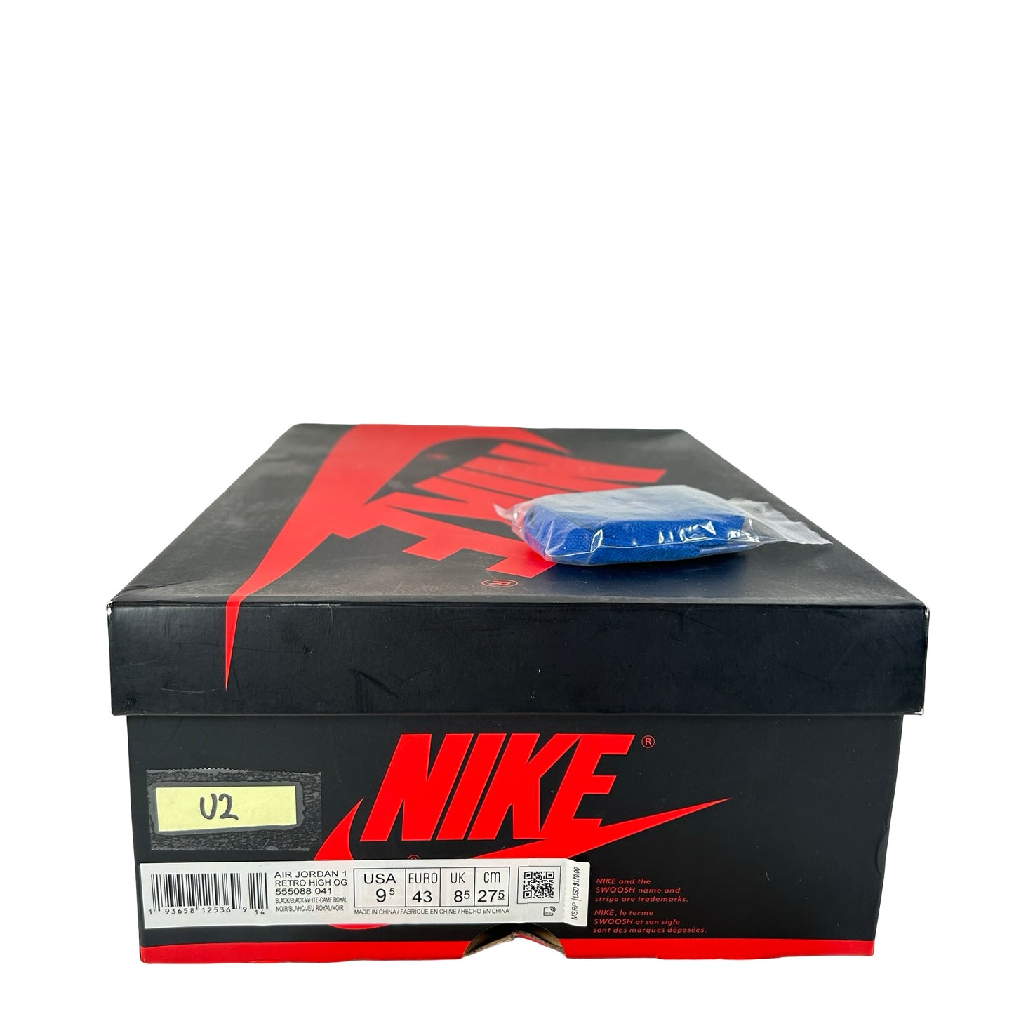 555088 041 Jordan 1 Royal Toe [USED] - 9.5 M (Used2)