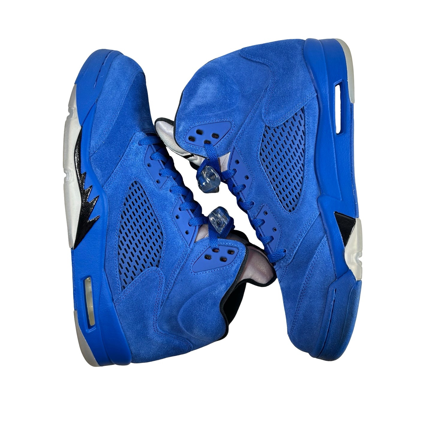 136027 401 Jordan 5 Retro Blue Suede [USED] - 12 M (Used)