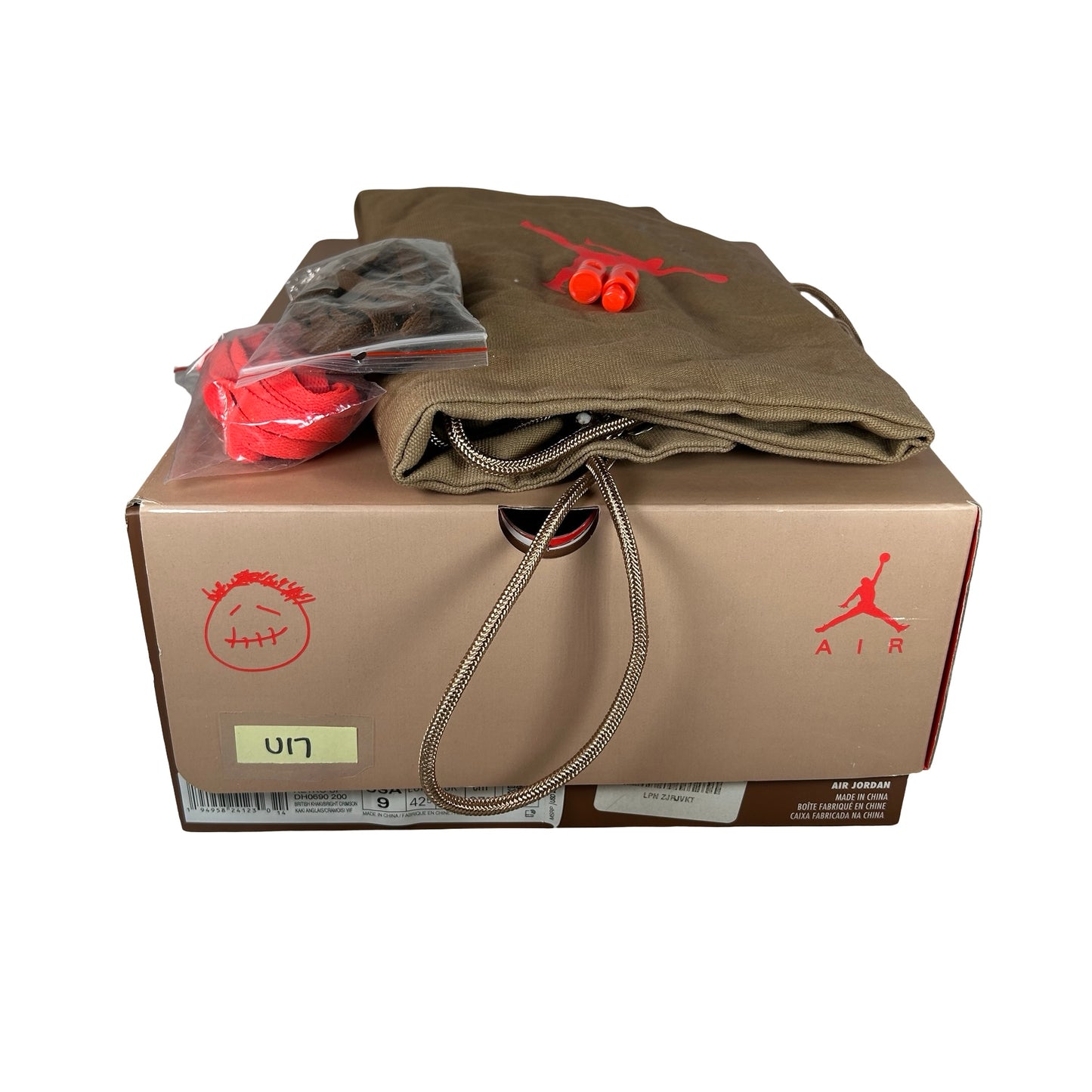 DH0690 200 Jordan 6 Retro Travis Scott British Khaki [USED] - 9 M (Used17)