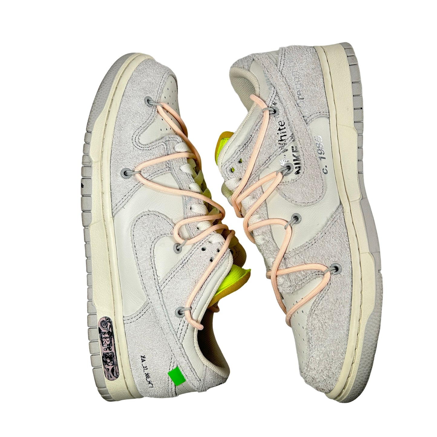 DJ0950 100 Nike Dunk Low Off-White Lot 12 [USED] - 9.5 M (Used)
