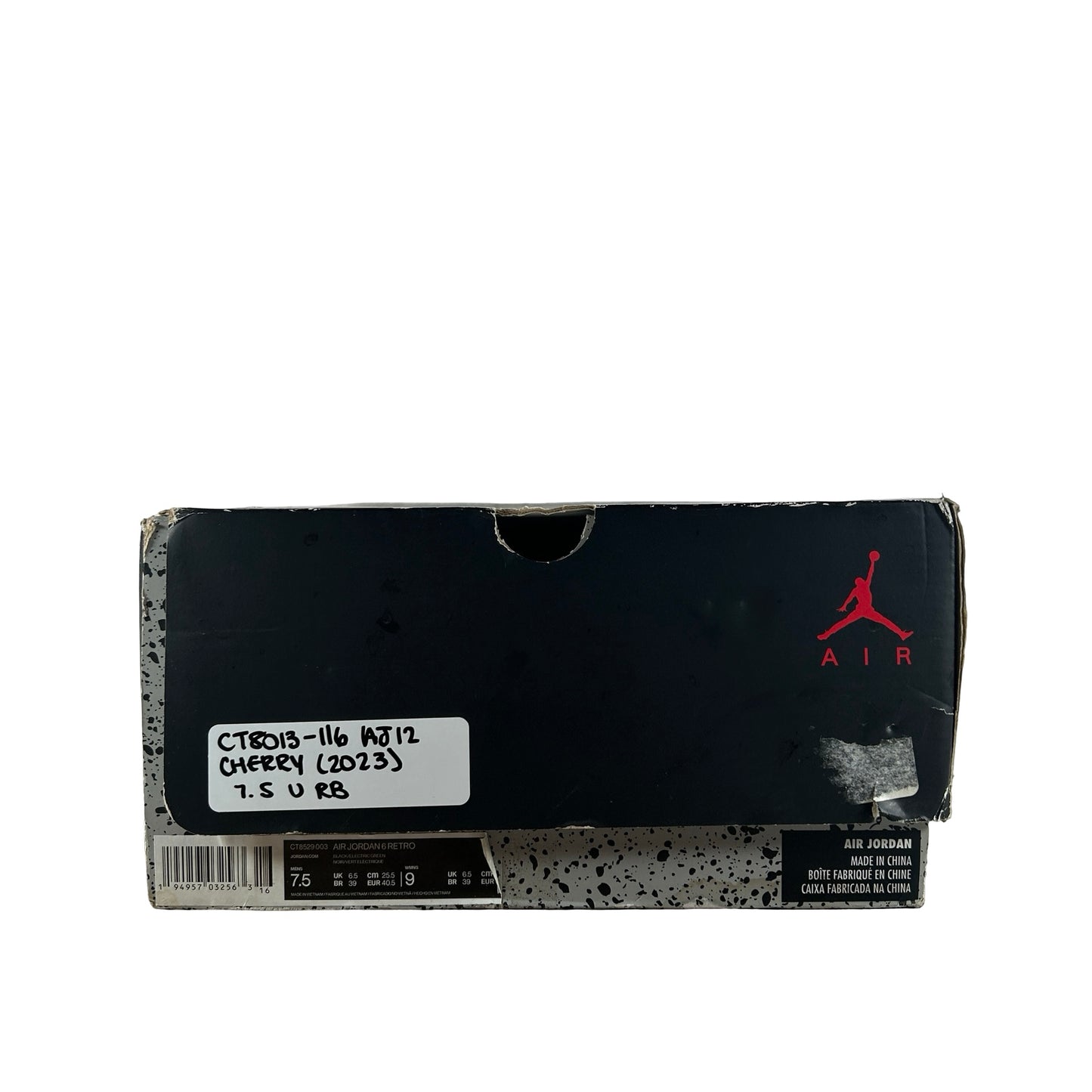 CT8013 116 Jordan 12 Retro Cherry (2023) [USED] - 7.5 M (Used) (Replace Box)