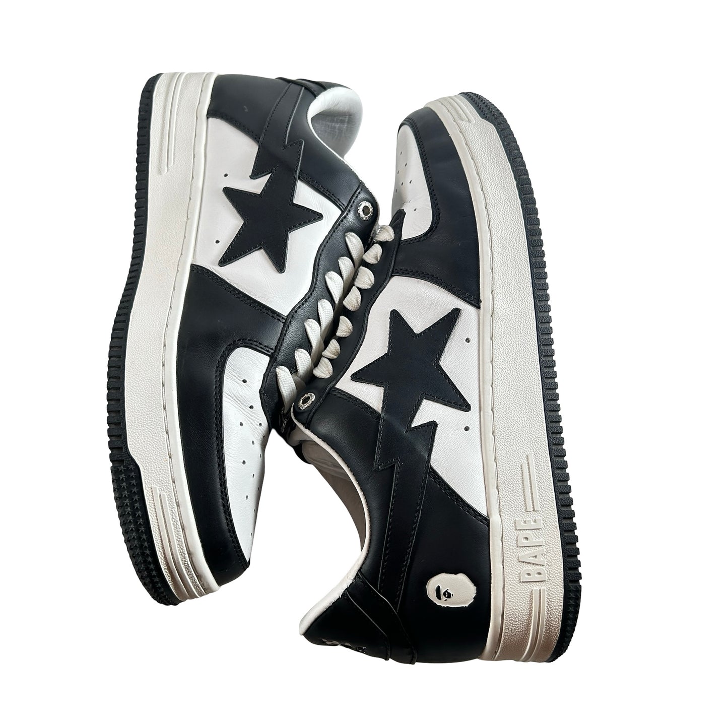 1I70-191-007 A Bathing Ape Bape Sta White Black (2022) [USED] - 11 M (Used)