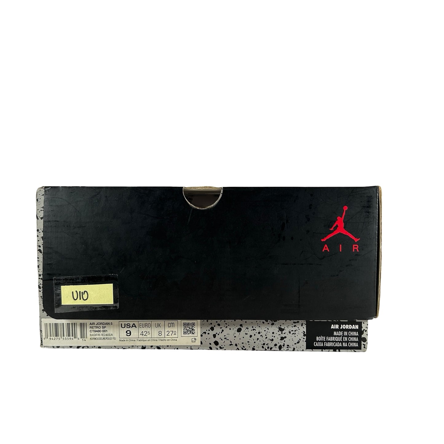 CT8480 001 Jordan 5 Off-White Black [USED] - 9 M (Used10)