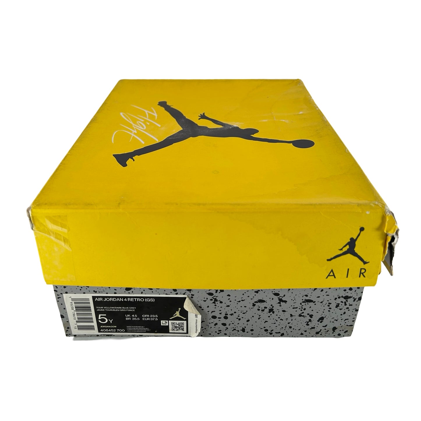 408452 700 Jordan 4 Retro Lightning (2021) (GS) [USED] - 5 Y (Used)