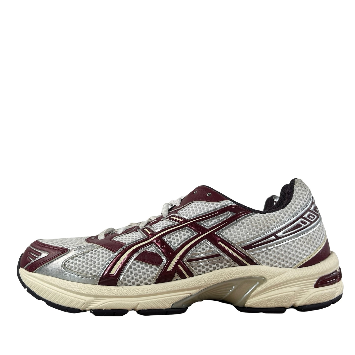 1203A685 100 ASICS Gel-1130 White Maroon Banner [USED] - 10 M (Used)