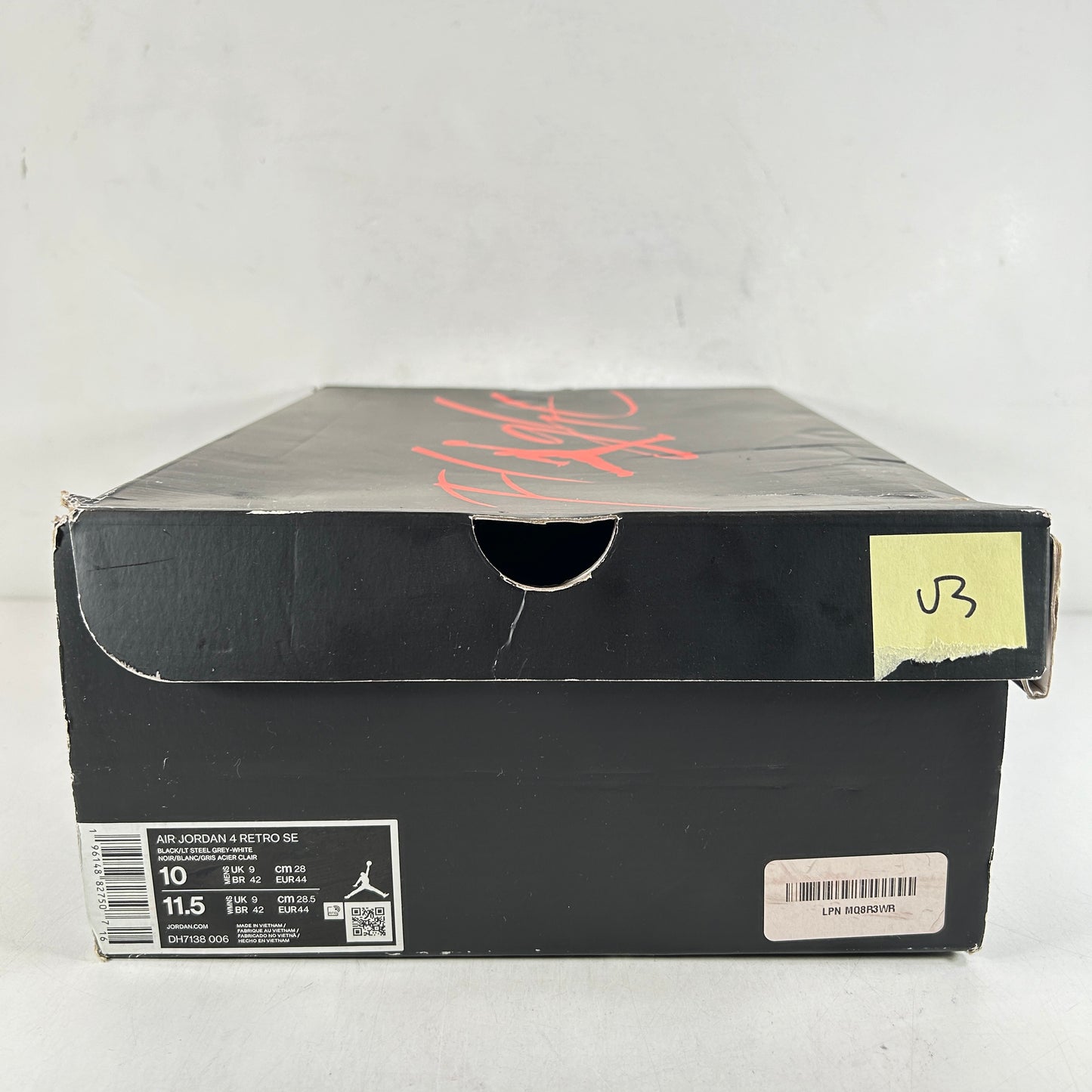 DH7138 006 Jordan 4 Retro SE Black Canvas [USED] - 10 M (Used3)