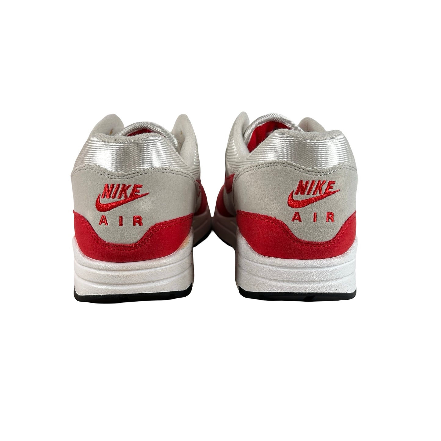 908375 103 Nike Air Max 1 Anniversary Red (2017/2018 Restock Pair) [USED] - 10 M (Used) (Replace Box)