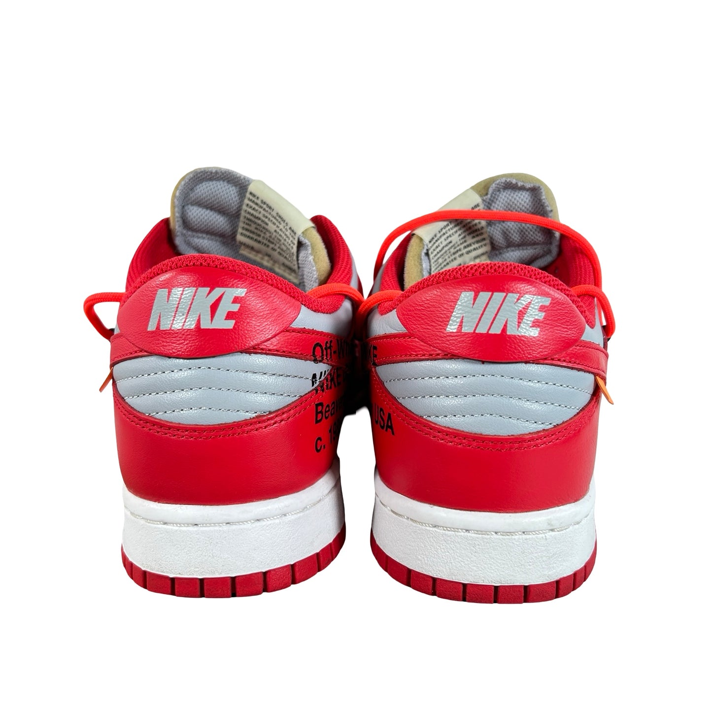 CT0856 600 Dunk Low Off-White Red [USED] - 9 M (Used3)