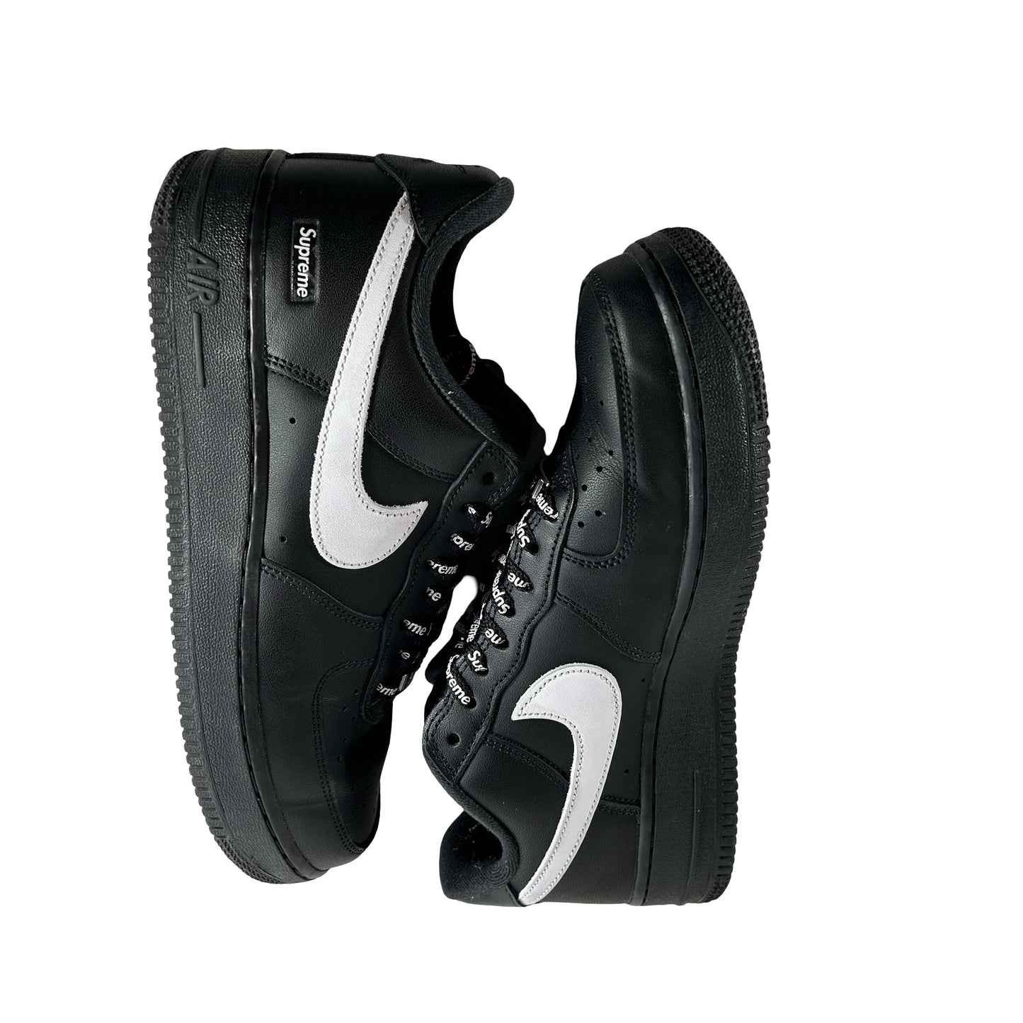 CU9225 002 Nike Air Force 1 Low Supreme Black White [USED] - 8 M (Used2)