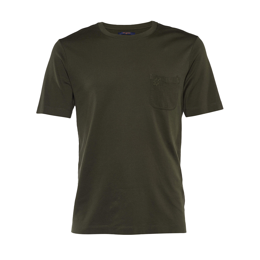 Louis Vuitton Damier Pocket Shirt Green [USED] - L (Used)