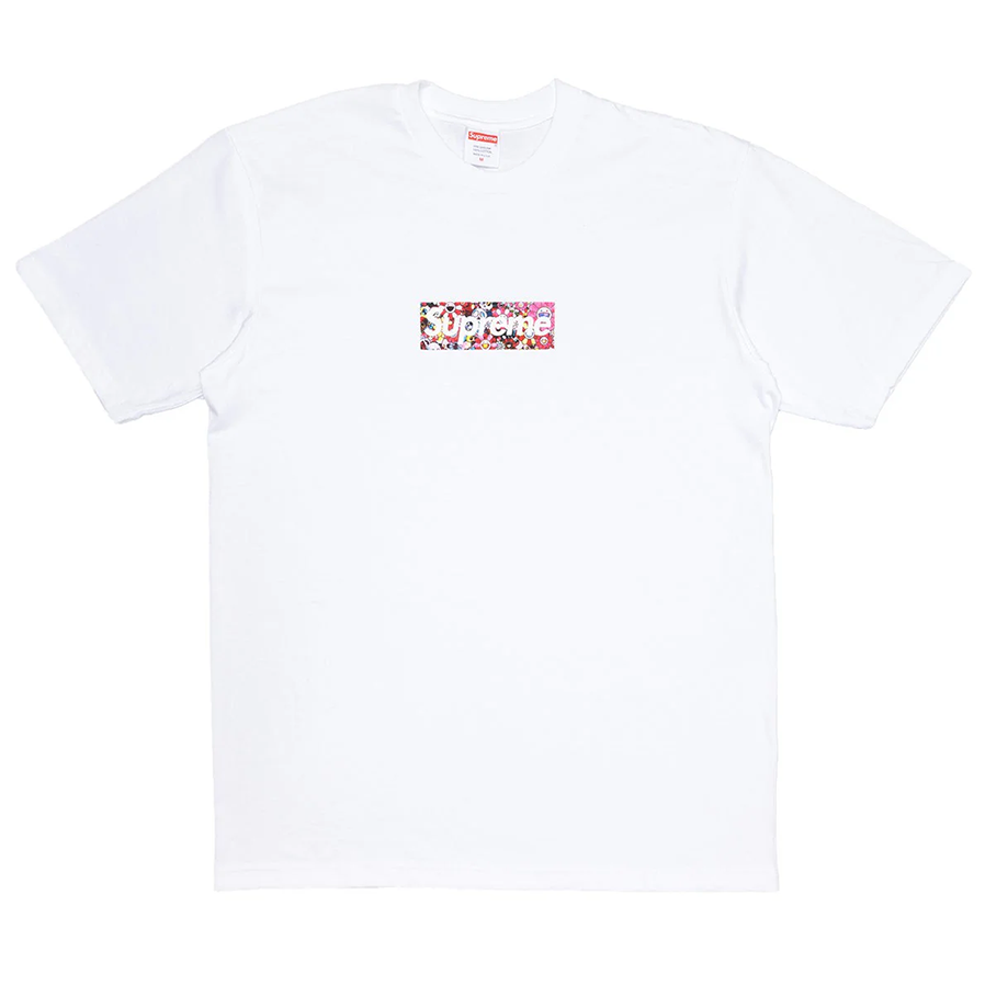 Supreme Takashi Murakami COVID-19 Relief Box Logo Tee White