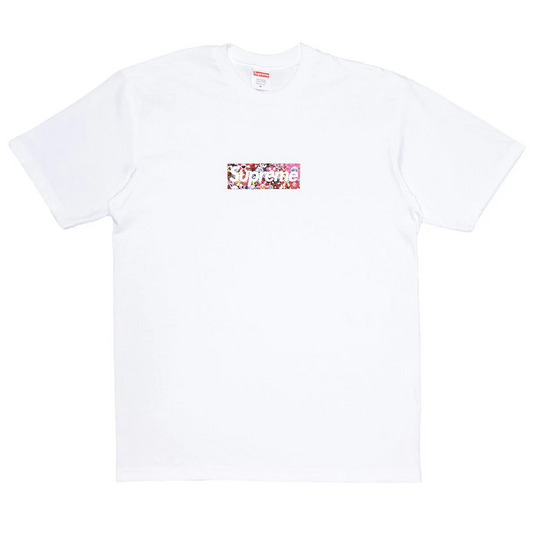 Supreme Takashi Murakami COVID-19 Relief Box Logo Tee White