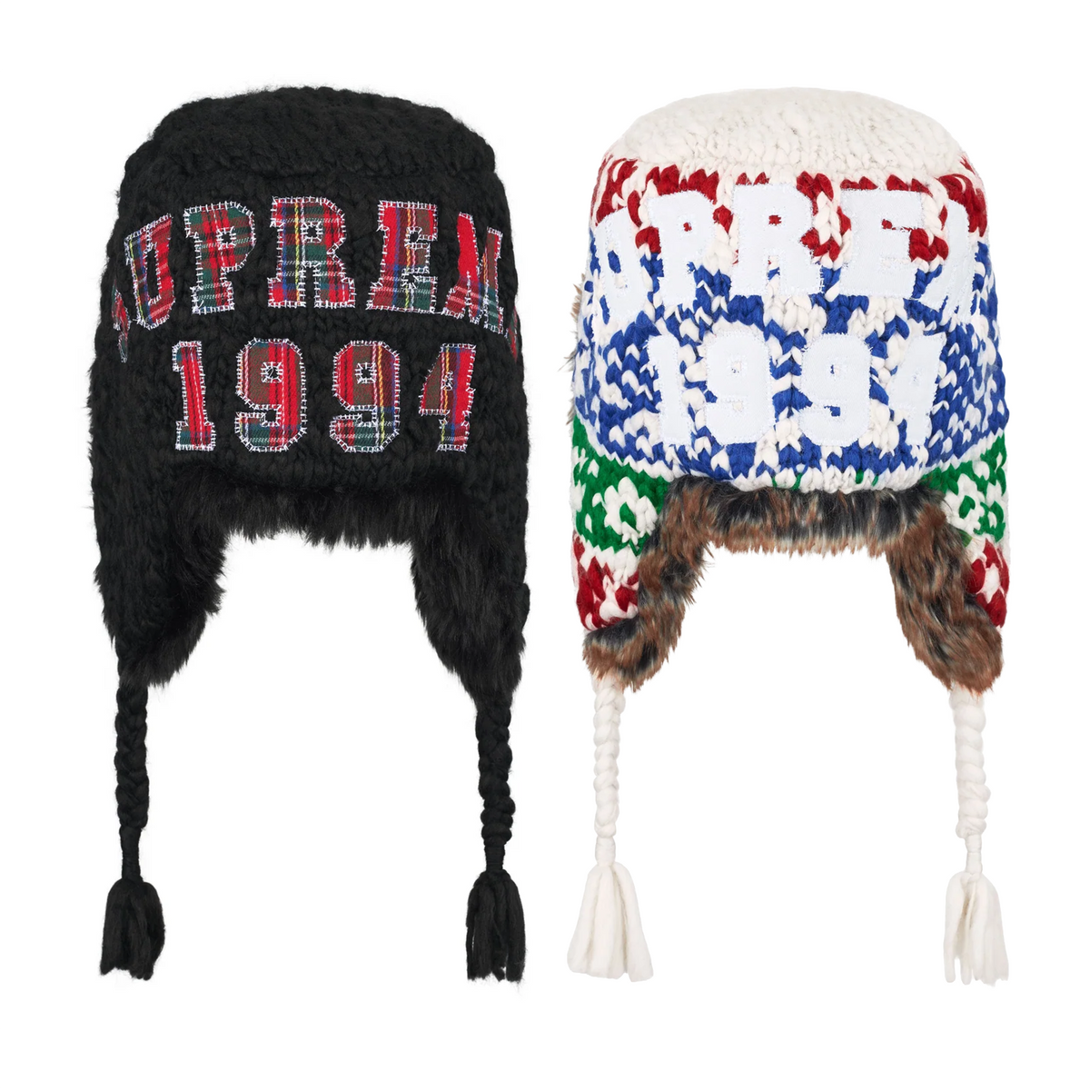 Supreme Crochet Earflap Beanie (FW26)